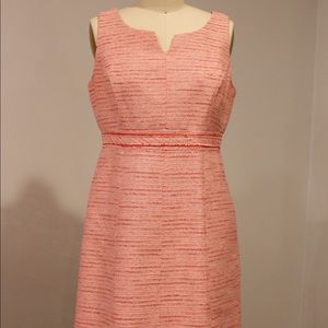 Tweed colorful sleeveless dress